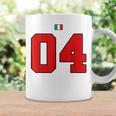 カレッジ 04 ナンバー スタイル ヴィンテージ イタリア国旗 コーヒーマグ ギフトのアイデア