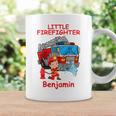 キッズ 消防署の消防車 小さな消防士ベンジャミン コーヒーマグ ギフトのアイデア