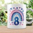 キッズ 誕生日 8 女の子 レインボー 水彩 8歳 コーヒーマグ ギフトのアイデア