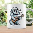 ギターを弾く犬 マルチーズプードル 面白い落書き コーヒーマグ ギフトのアイデア