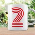 クールなレトロなレタリングジャージ、背番号2 Two Dos コーヒーマグ ギフトのアイデア