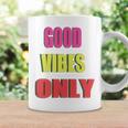 グッド・バイブス・オンリー 長袖tシャツ コーヒーマグ ギフトのアイデア