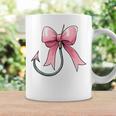 コケット ボウ 釣り フィッシャーフック ピンクリボン ママ 母の日 コーヒーマグ ギフトのアイデア