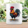 サングラスをかけた姿勢のクールな雄鶏。 コーヒーマグ ギフトのアイデア
