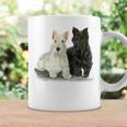 スコティッシュテリア犬の所有者ペット所有者アートデザイン コーヒーマグ ギフトのアイデア