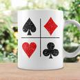 ダイヤモンド スペード ハーツ クラブ トランプスーツ ポーカー コーヒーマグ ギフトのアイデア