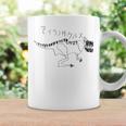 ティラノサウルス 黒線画 コーヒーマグ ギフトのアイデア