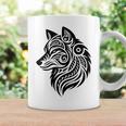 トライバルウルフ ポリネシア部族 マオリ柄 オオカミ コーヒーマグ ギフトのアイデア