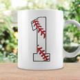 ナンバー1 ベースボールジャージー ナンバー1 背面にプリント コーヒーマグ ギフトのアイデア