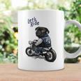 バイクに乗る面白いパグ犬レッツライド コーヒーマグ ギフトのアイデア