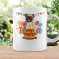 パグ 1歳 誕生日 お祝い ケーキ ペット 動物 犬 オーナー パグ コーヒーマグ ギフトのアイデア