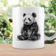 パンダ アニマルプリント グラフィック デッサン アート 絵画 パンダ コーヒーマグ ギフトのアイデア