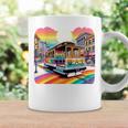 ビンテージ サンフランシスコ ケーブルカーf カストロ カリフォルニア Lgbtq 長袖tシャツ コーヒーマグ ギフトのアイデア