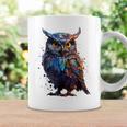 フクロウ アートワーク 動物 フクロウ コーヒーマグ ギフトのアイデア