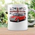 ブリティッシュクラシックカー レッドミニスポーツカー コーヒーマグ ギフトのアイデア