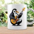 ベースギターを弾くペンギン ペンギン コーヒーマグ ギフトのアイデア