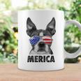 ボストン・テリア 7月4日 メリカ メンズ レディース アメリカ国旗 コーヒーマグ ギフトのアイデア