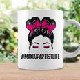 メイクアップアーティスト 美容師 美容師 顔 乱雑なお団子 コーヒーマグ ギフトのアイデア