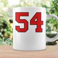 ラッキーナンバー54 クラシックカレッジアメリカン代表チームのファンプレイヤー コーヒーマグ ギフトのアイデア