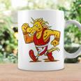 ランニング フィットネス スポーティ ユニコーン コーヒーマグ ギフトのアイデア