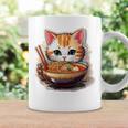 ラーメンを食べている子猫 コーヒーマグ ギフトのアイデア