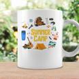 夏のキャンプ旅行 キャンパー キッズ 女の子 男の子 お揃い 長袖tシャツ コーヒーマグ ギフトのアイデア
