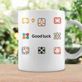 幸運を Good Luck！ロゴ アイコン 3 コーヒーマグ ギフトのアイデア