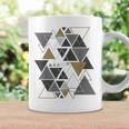 幾何学図形 抽象 モダンアート ヴィンテージ 三角形 コーヒーマグ ギフトのアイデア