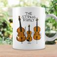 弦楽ファミリー、ヴァイオリン、チェロ、コントラバスミュージシャン面白い コーヒーマグ ギフトのアイデア