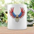 愛国的なアメリカ国旗イーグル 7月4日 バックプリント アメリカン コーヒーマグ ギフトのアイデア