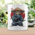 日本の侍カエルの戦士浮世サムライヒキガエルバックプリント。 コーヒーマグ ギフトのアイデア