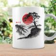 日本の木 赤い月 絵画 日本 夕日 男性 女性 コーヒーマグ ギフトのアイデア