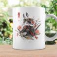 日本アート うさぎ 忍者 浮世絵 アニメスタイル サムライラビット コーヒーマグ ギフトのアイデア