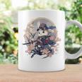 日本美術 うさぎ 忍者 浮世絵 アニメ風 侍うさぎ コーヒーマグ ギフトのアイデア