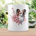 桜 水彩パピヨン コーヒーマグ ギフトのアイデア