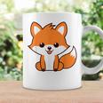 森のかわいい面白いキツネの子動物は小さなキツネが大好きです コーヒーマグ ギフトのアイデア