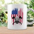 消防士 アメリカ国旗 7月4日 男性 お父さん 消防士 長袖tシャツ コーヒーマグ ギフトのアイデア
