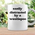 犬に気を取られる-犬のお父さんお母さんウェスティ・プードル・ウェスティプー コーヒーマグ ギフトのアイデア