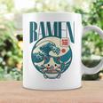 猫食べるラーメン キッズ&大人、日本の神奈川波ラーメン コーヒーマグ ギフトのアイデア