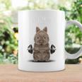 筋トレ ジム やる気がないなら家に帰れ ネザーランドドワーフ ウサギ ベージュ コーヒーマグ ギフトのアイデア