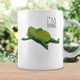 終わった、リラックスしているカエル、カエル好きの面白いカエル、カエル コーヒーマグ ギフトのアイデア