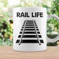 線路付きレールライフ 鉄道作業員と鉄道模型用 コーヒーマグ ギフトのアイデア