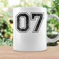背中に07番 コーヒーマグ ギフトのアイデア