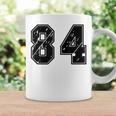 背番号 84 チーム短大スポーツ背番号付きユニフォーム コーヒーマグ ギフトのアイデア