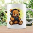 面白いゲームテディホールディングビデオゲームコントローラー。 長袖tシャツ コーヒーマグ ギフトのアイデア