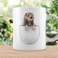 面白いペットフェレット ポケットの中のファニー フェレット コーヒーマグ ギフトのアイデア