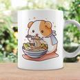 面白いモルモット 箸でラーメンを食べる アニメ 長袖tシャツ コーヒーマグ ギフトのアイデア