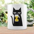 面白い黒猫はビールが大好きおもしろいビール好き コーヒーマグ ギフトのアイデア
