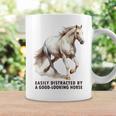 馬の水彩画、乗馬、優雅な高速ランニング馬 コーヒーマグ ギフトのアイデア