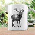 鹿 動物 プリント モチーフ 図面 イラスト ポートレート 鹿 コーヒーマグ ギフトのアイデア